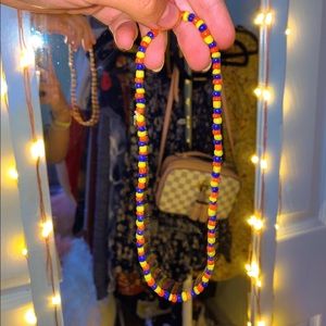 handmade beaded choker